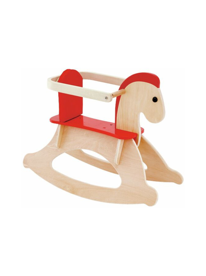 Hape keinuhevonen irroitettavalla turvakaarella