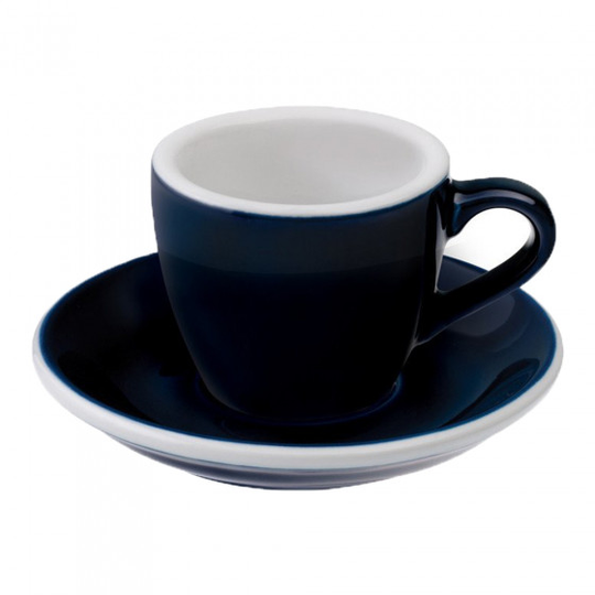 Espresso kuppi ja lautanen Loveramics Egg Denim, 80 ml