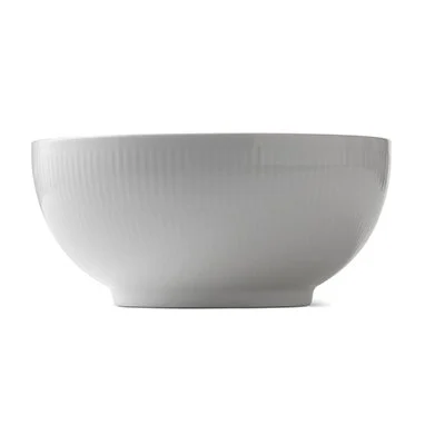 Royal Copenhagen White Fluted -kulho Ø 21 cm