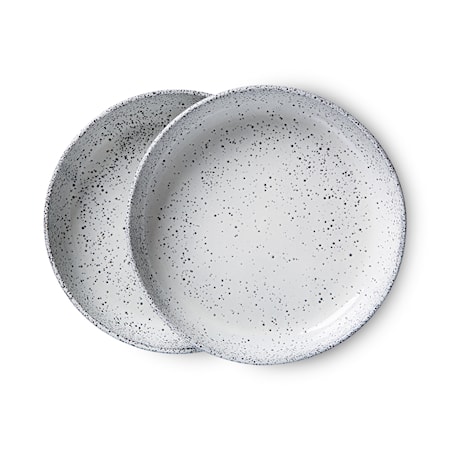 Gradient ceramics Syvä Lautanen 21,5 cm 2 kpl Setti Cream
