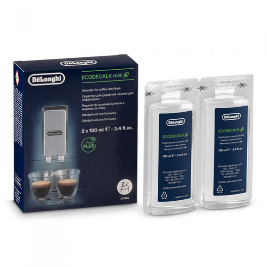 Kalkinpoistoneste De'Longhi EcoDecalk Mini, 2 x 100 ml