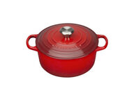 Le Creuset Round Casserole 24 cm, cerise shiny