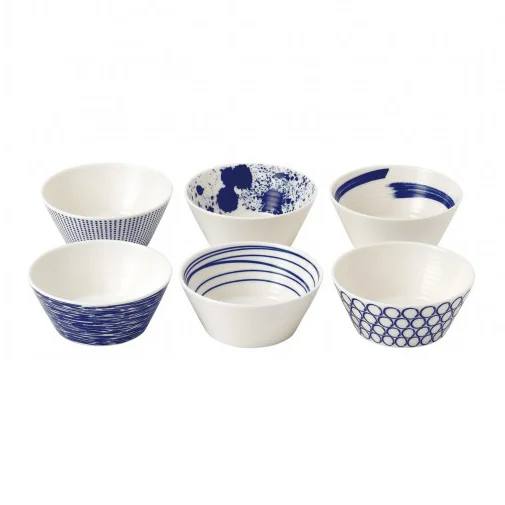 Royal Doulton Pacific kulho sininen, 6 osaa 16 cm