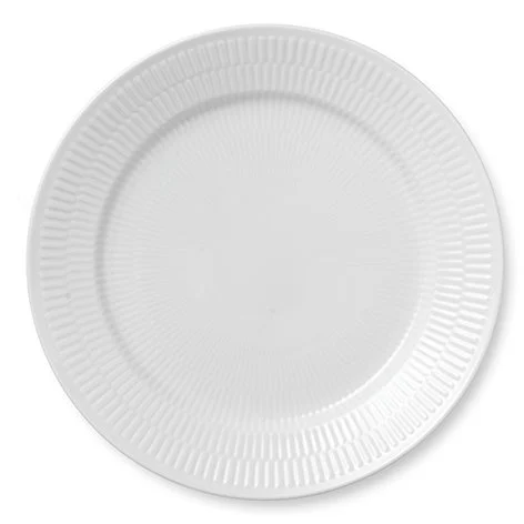Royal Copenhagen White Fluted lautanen Ø 27 cm