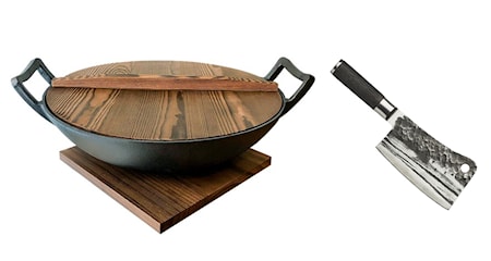Kuro Chopper 18 cm + Nabe Wok setti
