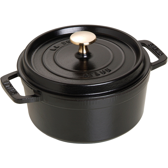 Staub Pyöreä La Cocotte, 18 cm. 1,7 litraa, musta