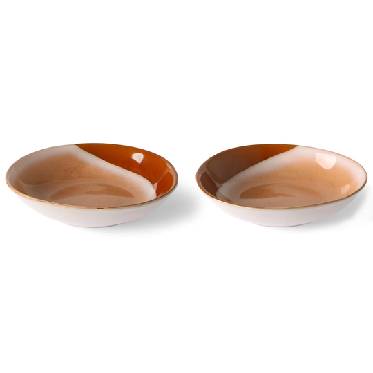 HKliving 70's curry kulho 21,7x21 cm, 2-pakkaus Hills