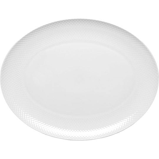 Lyngby Porcelæn Ovaali Rhombe Color -tarjoiluvati, 42 x 32 cm
