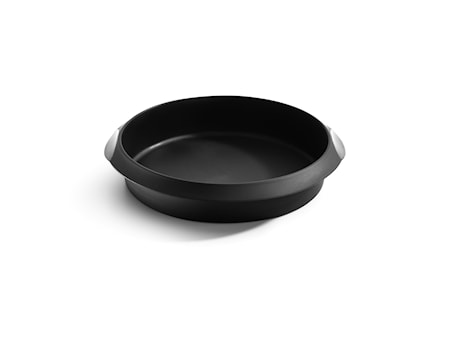 Leivontavuoka pyöreä 24cm musta silikoni