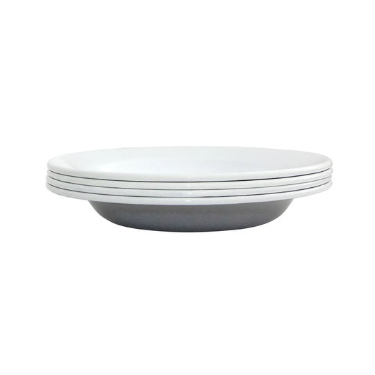 Kockums Jernverk Kockums Paket syvä lautanen 22 cm, 4-pakkaus Kockums Grey
