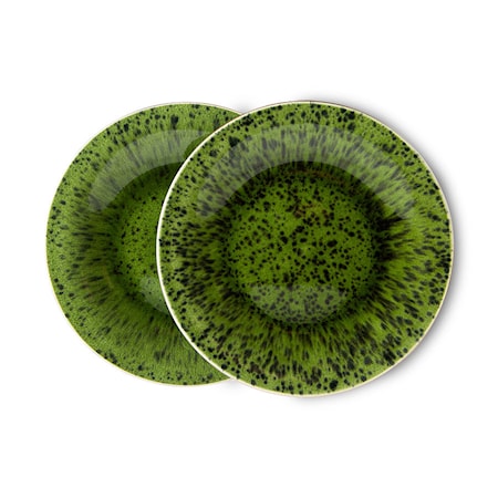Emeralds Lautanen 2-pakkaus 21,6 cm Keramiikka Vihreä