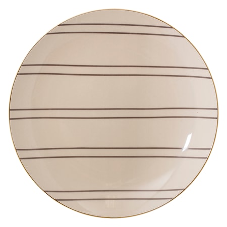 Lautanen Ava Raidallinen 25cm