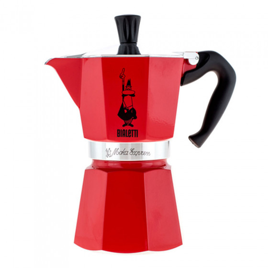 Mutteripannu Bialetti Moka Express Red 6 cups