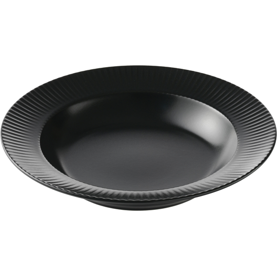 Aida Groovy-syvälautanen 23 cm, musta