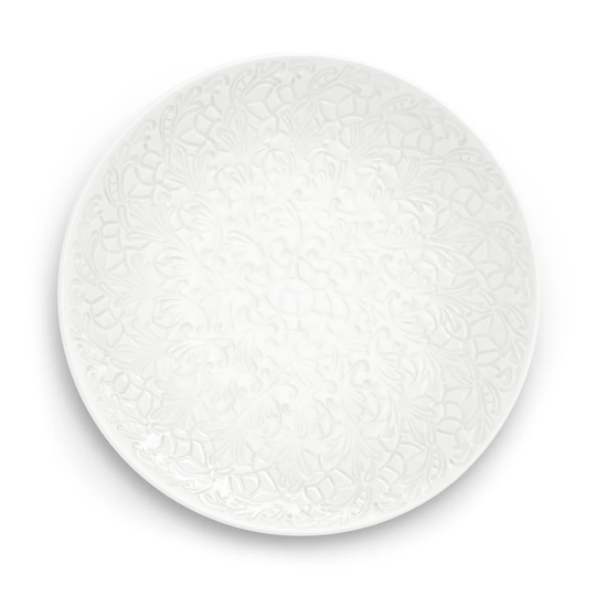 Mateus Lace-lautanen 34 cm Valkoinen