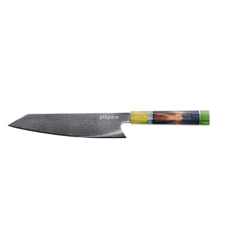 Kokkiveitsi Damaskus 67 kerrosta 20cm Vihreä