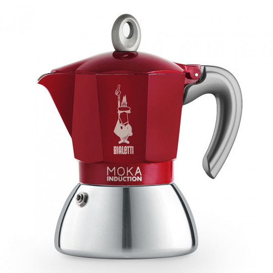Mutteripannu Bialetti Moka Induction Red 4 cups