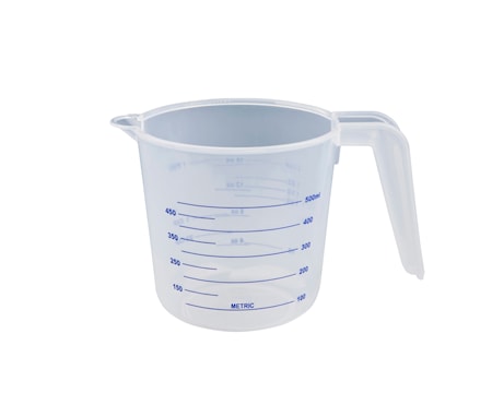 Mittakannu kirkas/sininen 0,5 l