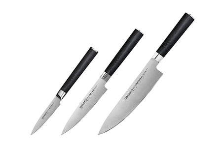 MO-V ?hef's Essential Knife Set: Paring knife, Utility knife, Chef knife