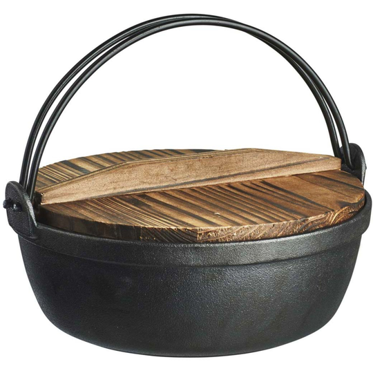 Satake Valurauta-astia, jossa on uunikansi ja puukansi, Ø 24 cm, 2,7 litraa