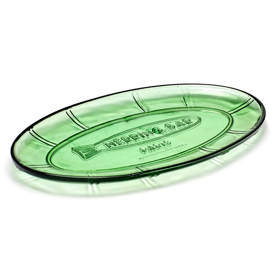 Serax Fish & Fish ovaali lautanen 17x31 cm Green
