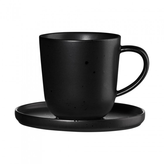 Espressokuppi ja lautanen Asa Selection Coppa Kuro, 80 ml