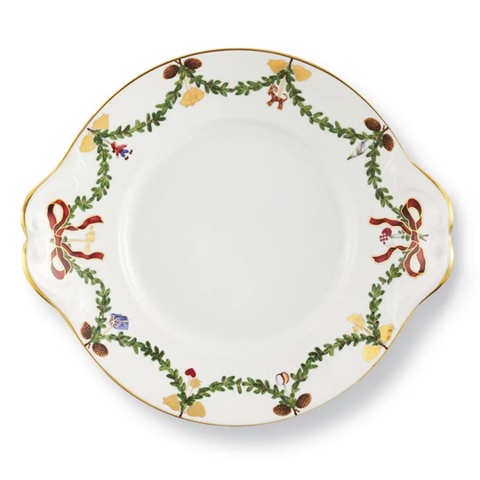 Royal Copenhagen Star Fluted Christmas -lautanen 27 cm