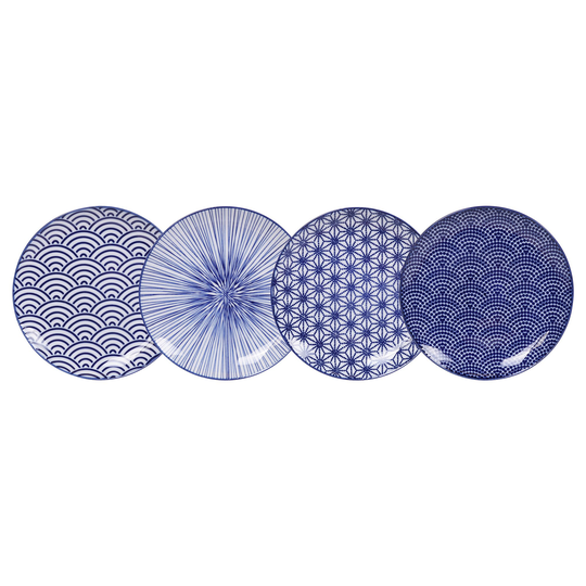 Tokyo Design Studio Nippon Blue lautanen 4 kpl