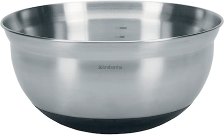 Leivontakulho 3 L matta teräs/musta