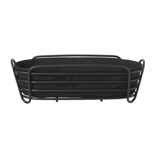 blomus Delara leipäkori ovaali 32 cm Musta