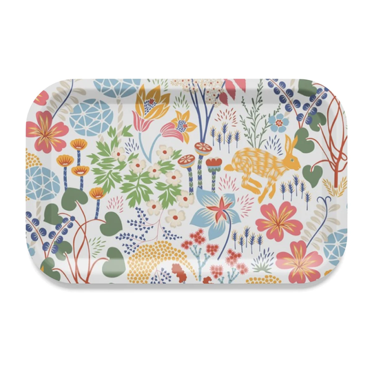 Arvidssons Textil Lyckeflykt tarjotin 21 x 33 cm Monivärinen