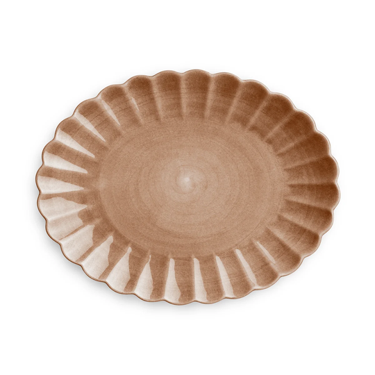 Mateus Oyster lautanen 30x35 cm Cinnamon