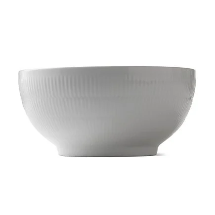 Royal Copenhagen White Fluted -kulho Ø 24 cm