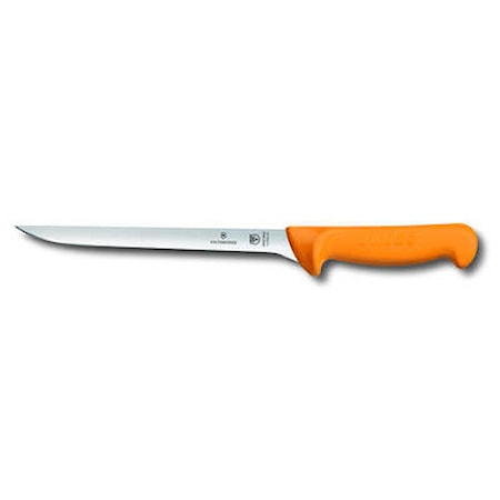 Kalafileerausveitsi suora 20 cm Swibo keltainen kahva