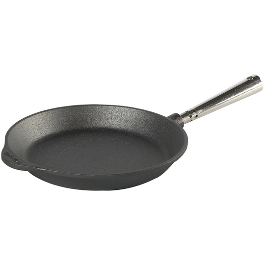 Skeppshult Paistinpannu valurautaa 24 cm, teräskahva