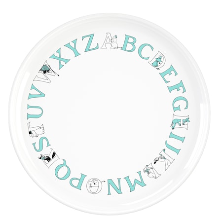 Muumi ABC Lautanen Ø 20 cm Turkoosi