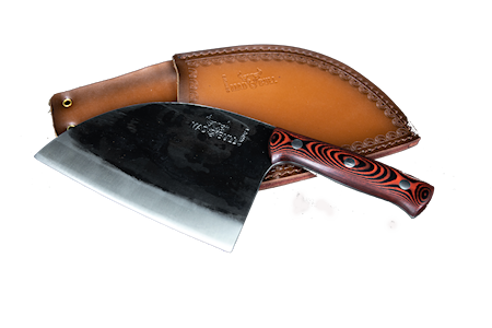 Mad Bull - Serbialainen kokkiveitsi 18cm Punainen kahva