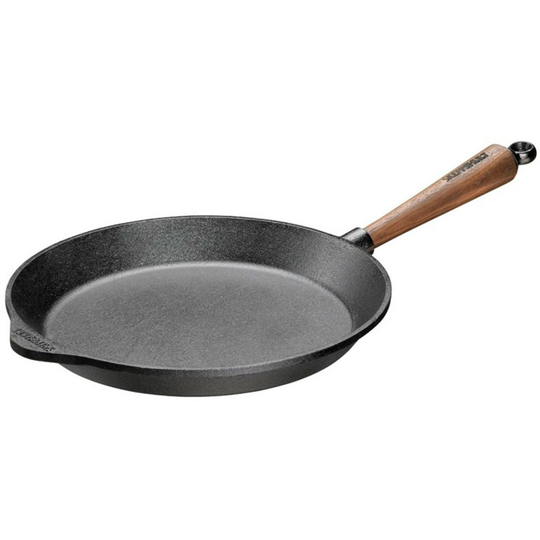 Skeppshult Paistinpannu 28 cm, kahva saksanpähkinäpuuta