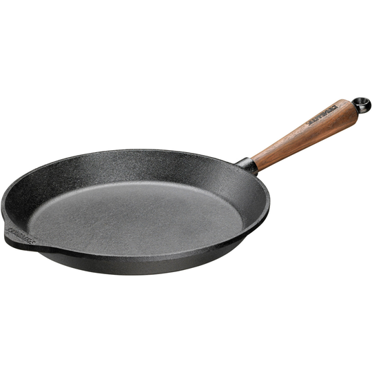 Skeppshult Paistinpannu 24 cm, kahva saksanpähkinäpuuta