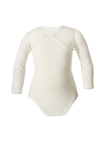 Ruskovilla body 50 -90 cm pitkät hihat - silkkivilla