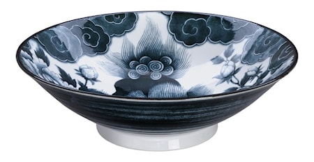 Lion Peony Menbachi Kulho Black 25,2 x 7,7 cm