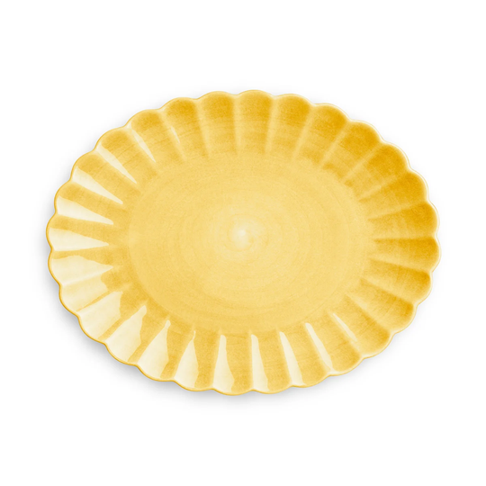 Mateus Oyster lautanen 30x35 cm Keltainen