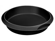 Lékué Classic silikoninen pyöreä kakkuvuoka 24 cm, musta