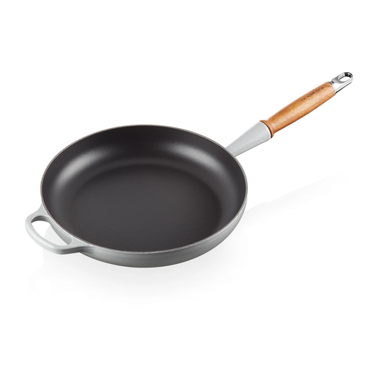 Le Creuset Le Creuset Signature -paistinpannu puukahvalla 28 cm Mist Grey