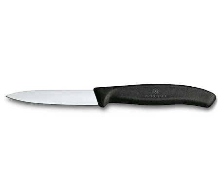 Kuorimaveitsi, 8 cm, musta nylonkahva