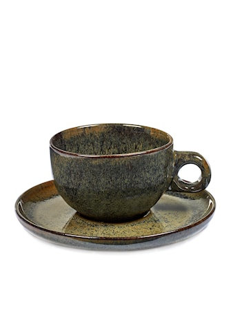 Surface Cappuccino Kuppi ja lautanen 23cl Indi Grey