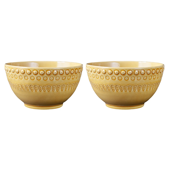 PotteryJo Daisy kulho 35 cl, 2-pakkaus Sienna (keltainen)