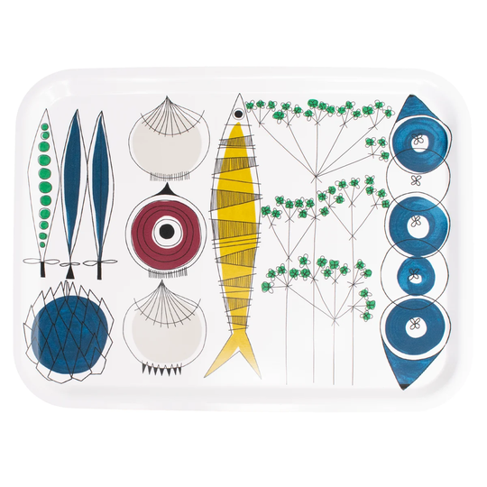 Almedahls Picknick tarjotin 20x27 cm Sininen-multi