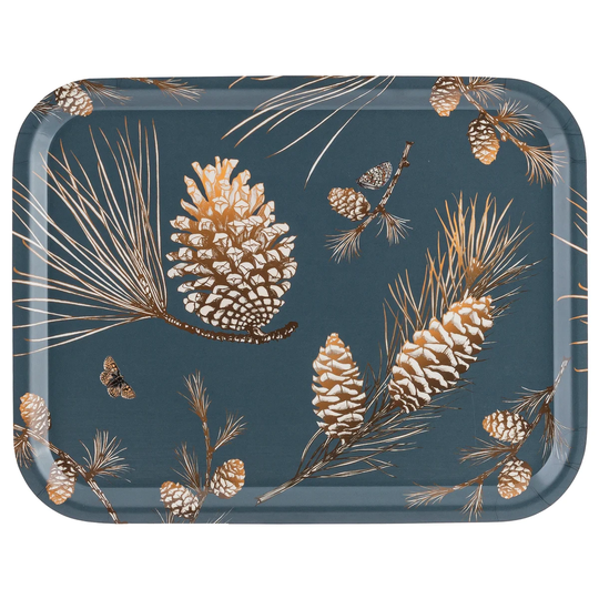 Åry Home Pine Cone -tarjotin 28x36 cm Thunder blue