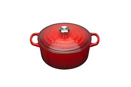 Le Creuset Signature Pata Pyöreä 3.3 L 22 cm Valurauta Cerise